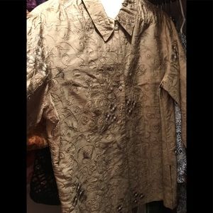 Chico’s L/S Silk Blouse - Size 3